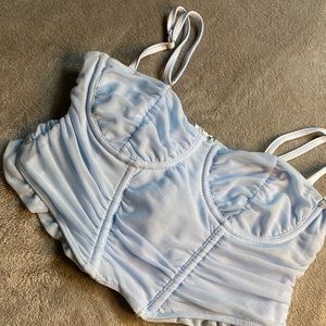 Cropped corset top